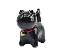Geavonyg Ornamento Per Gatti In Ceramica Statue Piccoli Animali Perfettamente La Scrivania Del Tè Dono Dono Che Dà Un Accessorio Unico La Casa Da Tè