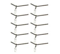 Geavonyg Parte per La Pesca in Mare Rig Aste Connettori Bilanci Piegati Attrezzatura Pesca in Grovigli Manicotto Aste A Prova Grovigli