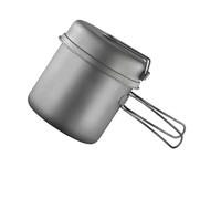 Geavonyg Pentole da Campeggio Portatili con Coperchio Padella per Esterni Pentole Stoviglie per Escursionismo Picnic Viaggio Zaino in Spalla Utensili da Escursionismo Leggeri