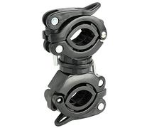 Geavonyg Porta Del Supporto Per Torcia Bicycle LED Light Mounting 360 °-Clip Clip Rotazione La Luce Del Manubrio Ciclo Torcia