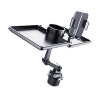 Geavonyg Portabicchieri per Auto Supporti Telefono Base Espandibile Base con Rotazione A 360 Gradi Collo Smartphone E La Maggior Parte delle Bottiglie Comodo Utilizzo Dock Sicuro Telefono Auto