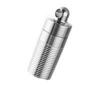 Geavonyg Portapillole Leggero Portapillole Impermeabilizzato per Medicinali Escursioni E Viaggi in Campeggio. Scatola Pillole Sopravvivenza in Titanio