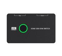 Geavonyg Scatola Commutatore KVM Tastiere Stampante Controller Condiviso Selettore USB Apparecchiatura Display per Condivisione 2 PC Switcher USB