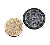 Geavonyg Serie Astronomiche del Francobollo della Testa Testa in Ottone Cerato per Lettere Carta Inviti Decorazione Orologio in Ottone Sigillatura Serie Astronomica per Foto Cartoncino