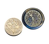 Geavonyg Serie Astronomiche del Francobollo della Testa Testa in Ottone Cerato per Lettere Carta Inviti Decorazione Orologio in Ottone Sigillatura Serie Astronomica per Foto Cartoncino