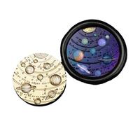 Geavonyg Serie Astronomiche del Francobollo della Testa Testa in Ottone Cerato per Lettere Carta Inviti Decorazione Orologio in Ottone Sigillatura Serie Astronomica per Foto Cartoncino