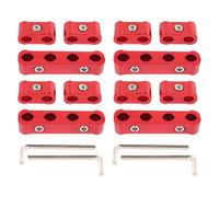 Geavonyg Set 12 Pianificatori per Vano Motore a 4 Fori Lunghi E con Apertura Corta in Filo Alluminio per Prese Scintillanti per Auto E Morsetti per Cavi con Presa Globale