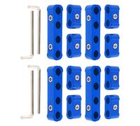 Geavonyg Set 12 Pianificatori per Vano Motore a 4 Fori Lunghi E con Apertura Corta in Filo Alluminio per Prese Scintillanti per Auto E Morsetti per Cavi con Presa Globale