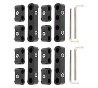 Geavonyg Set 12 Pianificatori per Vano Motore a 4 Fori Lunghi E con Apertura Corta in Filo Alluminio per Prese Scintillanti per Auto E Morsetti per Cavi con Presa Globale