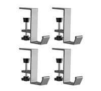 Geavonyg Set 4 Ganci Da Tavolo Staccabili Multiuso Appendiabiti Portatile Per Appendere Chiavi Cuffie Borse Senza Colle O Nastro Gancio Da Scrivania Rimovibile