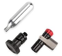 Geavonyg Set Compatto Riparazione Pneumatici Per Bici In Lega Alluminio Fissaggio Rapido Forature Mountain Bike Manutenzione Biciclette Toppe Riparazione Bici