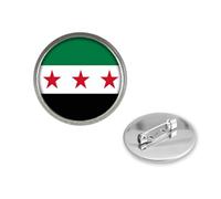 Geavonyg Set Unico Gioielli Con Bandiere Siriane Composto Da Collana Bracciale E Orecchini Realizzati in Acciaio Inossidabile E Vetro Per Un Set Orecchini Dal Design Unico E Trendy