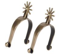 Geavonyg Sperone Western Boy in Lega Zinco per Sostituzione del Cavallo con Ingranaggi Attrezzature da Competizione Roping Uomo Cavallo Cowboy Western Resistente L'equitazione