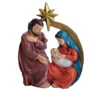 Geavonyg Statua della Sacra Famiglia Bellissime Figurine Artigianali in Resina del E della Madre nella Mangiatoia Perfette per Decorazioni La Casa E Regali. Decorazioni La Casa Cristiane