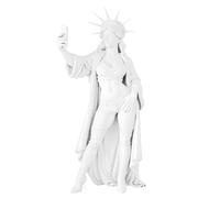 Geavonyg Statuetta Moderna Della Statua Delle Libertà Con Smartphone Conversazione Che Inizia L'home Office Tavolo Da Esposizione Decori Ornamento Statua Contemporanea Delle Libertà Arte