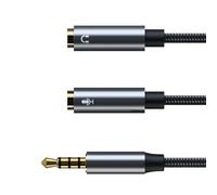 Geavonyg Tappo da Gioco Auricolare Plug Adattatore per PC E Riprodurre Un Cavo Scissione Microfono da 3 5 Mm per Migliorare La Durata Riduzioni del Rumore.