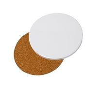 Geavonyg Trasferimento Termico Rotondo in Ceramica in Pietra in Pietra Quadrata Sublimazione Tazza con Tappeti Rivestiti per Pittura Fai -da -Te Progetto Sublimazione