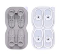 Geavonyg Vassoio Cubo Ghiaccio in Silicone Grado Alimentare 4CAVITÀ SPARPA MAPPIONI MAPPIERE per FLEGAZIONI SUCCHIO Sud SUGGERIMENTO I CAPPHINE CATTURE Piccola