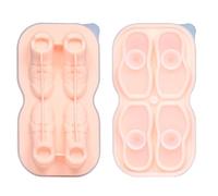 Geavonyg Vassoio Cubo Ghiaccio in Silicone Grado Alimentare 4CAVITÀ SPARPA MAPPIONI MAPPIERE per FLEGAZIONI SUCCHIO Sud SUGGERIMENTO I CAPPHINE CATTURE Piccola