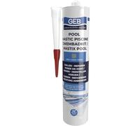 GEB Kit impermeabile speciale per piscina, grigio, 290 ml, per incollare e riparare elementi della piscina, piastrelle, mosaico, margella, proiettore