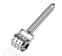 GEBAUM Martello per batticarne da 19 cm, Martello per Carne in Acciaio Inox Argento, Batticarne a Rullo, per Carni Che Necessitano di Condimento Come la Bistecca