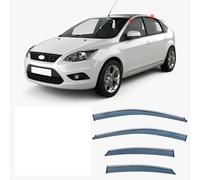 GEBBEM 4 Pezzi Auto Deflettori Aria per Ford Focus MK2-C307 2005-2009 2010 2011, Anteriori e Posteriori Finestrino Laterale Visiere Parapioggia, Auto Accessori