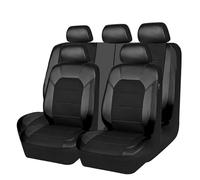 GEBBEM Auto Set Coprisedili per Volvo V60 V50 S60 S80 S40 Xc40 Xc60 Xc70 Xc90 V40 V70 2000-2023 2024, 9 Pezzi Pelle Antiscivolo Traspirante Impermeabile Coprisedili Interni Accessori,Black