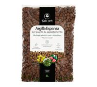 GebEarth® | Argilla Espansa per Piante in Vaso e Idrocoltura | Pezzatura 8-16 mm | Granuli Leggeri di Argilla Espansa Naturale Perfettamente tondeggianti | Drenaggio Efficiente e Lunga Durata | [3L]