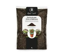 GebEarth® | Terriccio per Orto in Balcone | Substrato con Torba, Perlite e Concime NPK a Lenta Cessione | Radici Forti per Tutti i Tipi di Ortaggi e Aromatiche | 1L