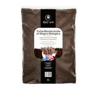 GebEarth® | Torba Acida di Sfagno【3L】 | Ideale per Ortensie, Azalee, Mirtilli e Piante Carnivore | Torba bionda Fibrosa e pH Acido per una Crescita Sana.