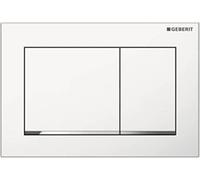 Placca Geberit Omega20 Square Bianco / Cromato Lucido | 115.080.KJ.1 Bianco