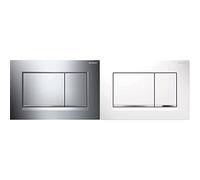 Geberit 115.883.KH.1 Sigma 30 Placca 2 Pulsanti, Cromato Lucido, 24.6 x 16.4 x 1