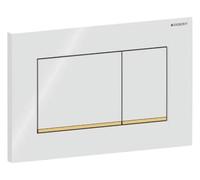 Geberit 115,883.KK.1 Placca di Comando Sigma30, Colore Bianco/Oro/Bianco