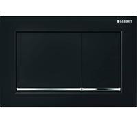 Placca Geberit Omega20 Square Nero / Cromato Lucido | 115.080.KM.1 Nero