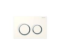 Geberit Omega20 plaques de déclenchement, pour rinçage à 2 quantités, 115.085.KH.1, 115.085.KH.1, Colorazione: cromato lucido / cromato opaco / cromato opaco / cromato lucido / cromato lucido