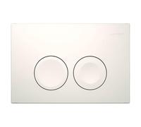 Placca di azionamento Geberit Delta25 per 2 sciacquoni, 115,125., Colorazione: bianco-alpino - 115.125.11.5