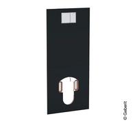 Piastra di design Geberit per il sistema WC completo Geberit AquaClean, Colorazione: Vetro Nero - 115.328.SJ.1
