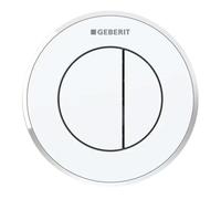 Comando pneumatico 10 doppio tasto versione incasso cromo-bianco Geberit