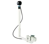 GEBERIT 150.605.21.2 - Sifone con colonna per vasca da bagno a sedia con piletta a saltarello 40 mm