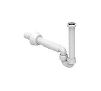 Sifone curvo per lavabo e bidet Geberit scarico orizzontale Bianco 151.101.11.1