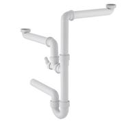Geberit 152886111 - Scarico per tavolo G1, 1/2 x 40 mm, colore: Bianco per Coppa del Mondo e GS in PP per due vasche