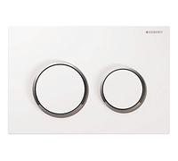 Geberit 21301 1 Placca di Comando Omega20 115.085.KJ1, Omega 20 - Bianco/Cromato
