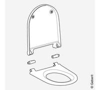 Geberit 243650111 AquaClean Sela bianco [WC > Ricambi WC]