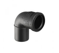 Geberit 390.024.14.1 Silent-PP Curva 87 Gradi GTB, Grigio