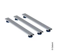 Geberit set piedi e traverse per piatto doccia in resina, piedi regolabili in altezza 6-12 cm - 554.961.00.1