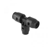 Geberit 651.314.00.1 Pushfit Raccordo a Tee Ridotto 20-16-16, Grigio