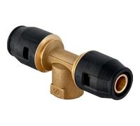 Geberit 651.361.00.1 Pushfit Raccordo a Tee Femmina 20-1/2"-20, Grigio