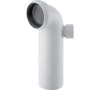 Geberit 8037701 Tubo di Scarico Laurea in Pp con Cerniera Saldata in Attacco Filettato, 152615111, 90 WC