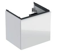 Geberit Mobile sottolavabo Acanto 503003012 sospeso 1 cassetto + interno bianco lucido frontale vetro