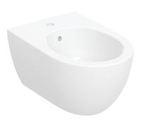 Geberit Acanto bidet a parete, forma chiusa, per rubinetti monoforo, 502.825., Colorazione: Bianco, con KeraTect - 502.825.00.8